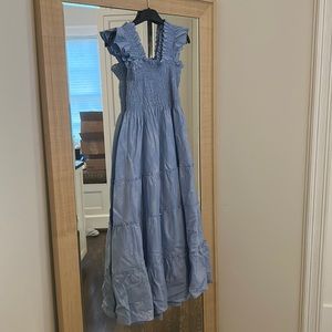 Hill house shimmery blue nap dress